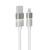 Töltőkábel, USB-A - lightning (Apple), 1 m, AVAX "CB310 Glowy", fehér
